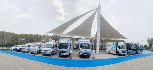 京东物流采购福田智蓝新能源车，首批54台投运